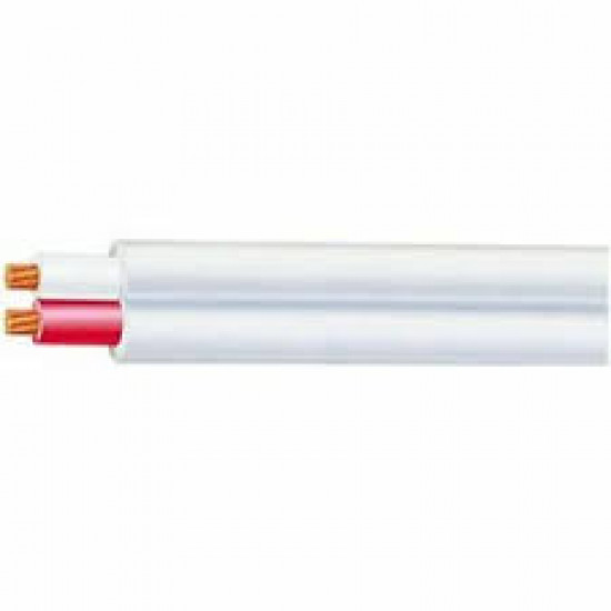 CABLE Flat TPS 1.5mm 2C Twin White 100M/Roll OLEX