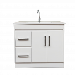 VANITY 900x450x875mm 2doors+2drawers H/Glossy White