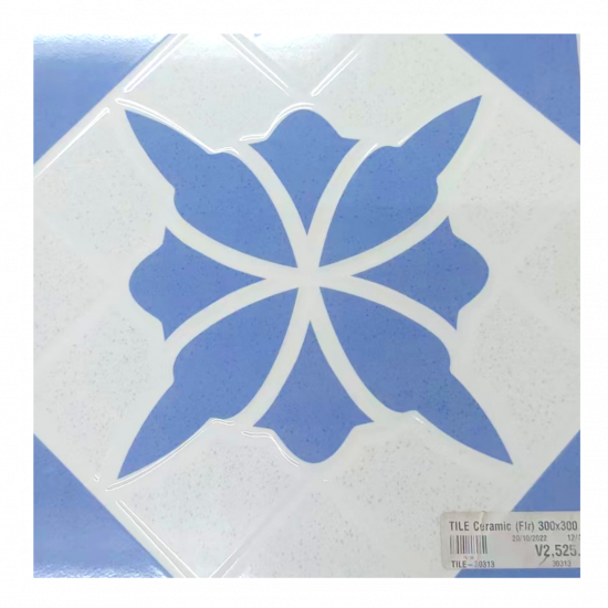 TILE Ceramic (Flr) 300x300 Gloss 30313 (17pcs/ctn/1.53sqm)
