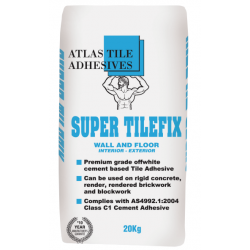 TILE Adhesive Super 20kg off white ( wet area ) TILEFIX