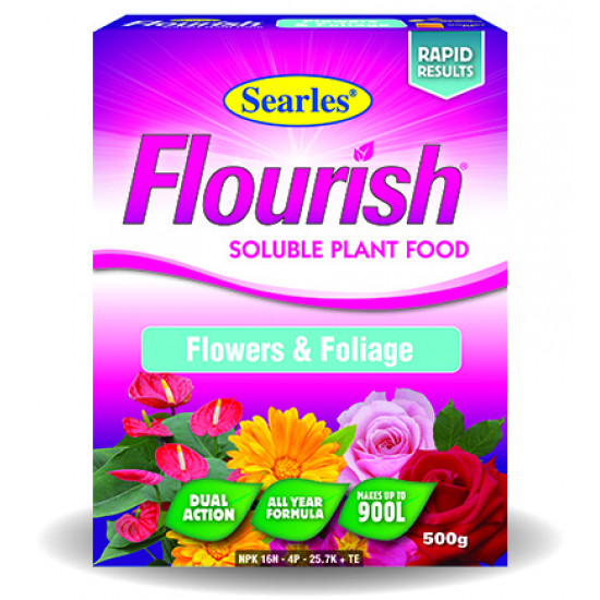 FERTILISER Flourish Flowers-Foliage Soluble Plant Food 500g