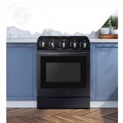 STOVE Gas 4 Burner Black Alum GS-K50-02B SP