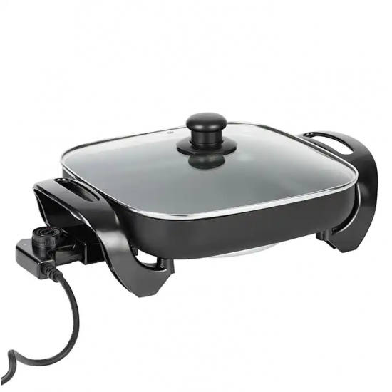 FRYING PAN Non-stick easy clean w/glass lid TXG-032 e-HOME