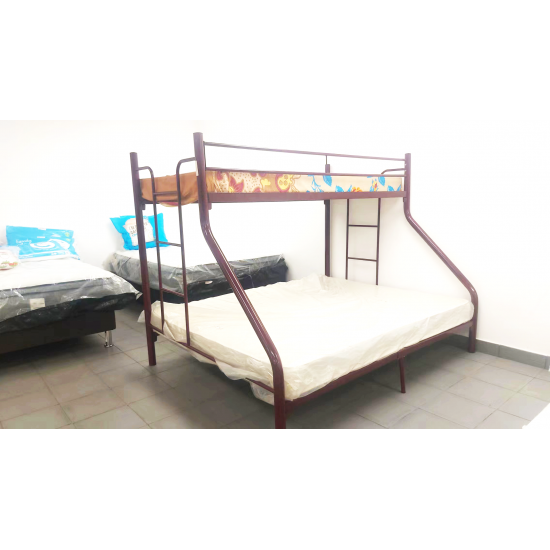 BED Bunk 1900Lx940W/1520Wx1560H Metal KD Sunpac