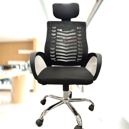 CHAIR Office Black/Orange J02B Sunpac