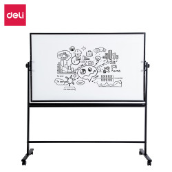 WHITEBOARD Easel 2-sided Magnetic 900*1500mm 36IN*60IN DELI