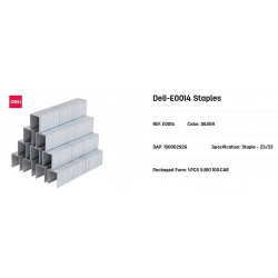 STAPLES H/Duty 23/23 210 sheets (1000pcs) DELI