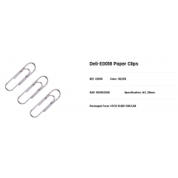 Paper Clips 29mm 1 (100pcs) DELI
