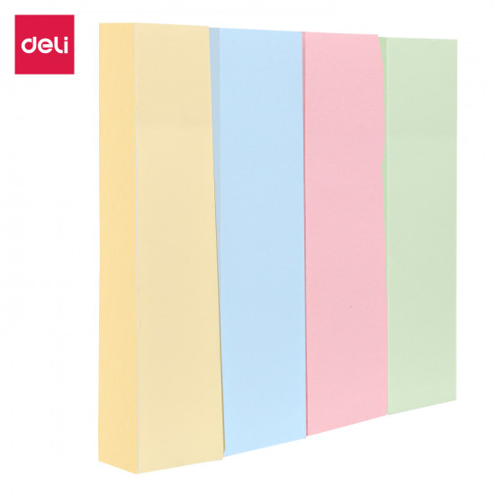 PAPER Index Tabs 50x12mm 4x100shts 4C DELI