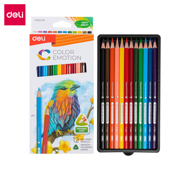 COLOR PENCIL (12 COLORS) - DELI