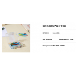 Color Paper Clips 29mm 1 (100pcs) DELI