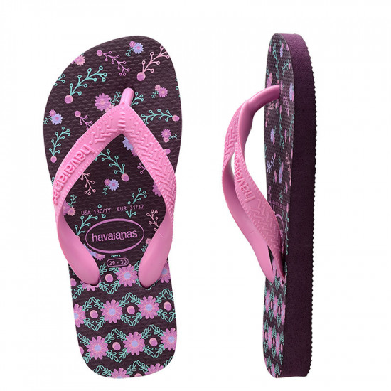 THONG Kids Flores CF 2967 Aubergine Sz: 27/28 HAVAIANAS