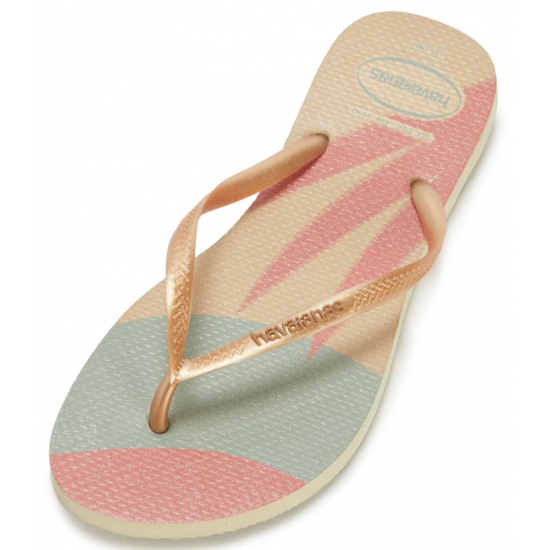 THONG Kids Slim Palette Glow FC 9877 SandGrey/Golden Sz:33/34 HAVAIANAS