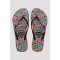 THONGS Slim Floral Romantic 0121 Sand GreySz:39/40 HAVAIANAS