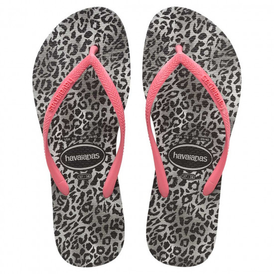 THONG Slim Lgo 7630 Mettalic Star Blk/Slv Sz:37/38 HAVAIANAS