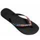 THONG Wmn H.Slim Strap Flw1069 Blk/Rd Sze:39/40 HAVAIANAS