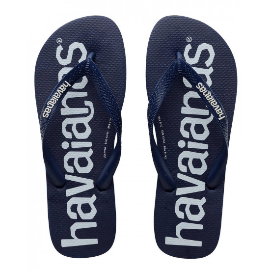 THONG Mens Top Logo Mania 0555 Navy Sze:39/40 HAVAIANAS