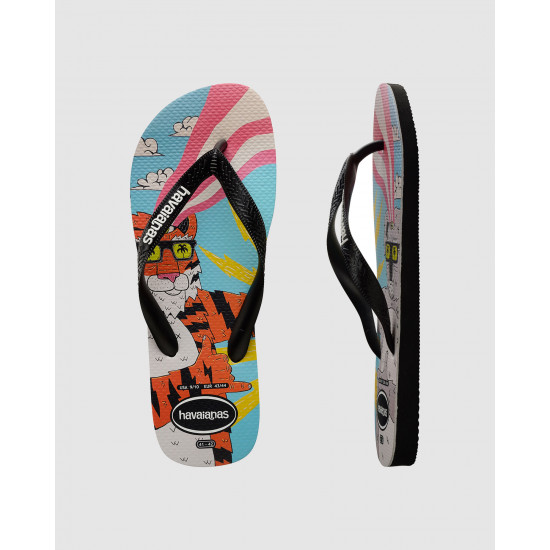 THONG Top Mulga 4058 Blck/White Sze: 43/44 HAVAIANAS