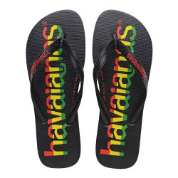 THONG Mens Top Logo Mania 7652 Blk/Red Sze:39/40 HAVAIANAS