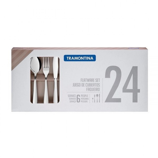 FLATWARE Set 24Pcs S/Steel TRAMONTINA