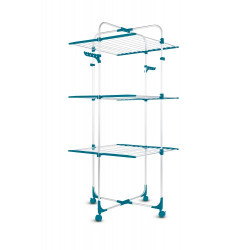 CLOTHESLINE AIRER 3 Tier 42 Rail White with Castors