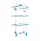 CLOTHESLINE AIRER 3 Tier 42 Rail White with Castors