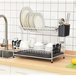 DISH RACK Blk WK810437 4307cmx32.9cmx11.3cm CNBM