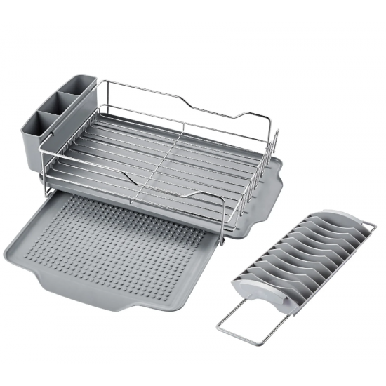 DISH RACK Blk WK112054 48cmx14.5cmx34.5cm CNBM