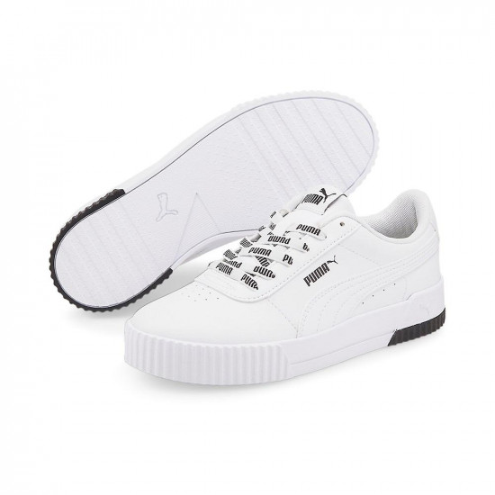 SHOE Wmns Carina logomania Wht-Puma Wht Size:10-5 PUMA