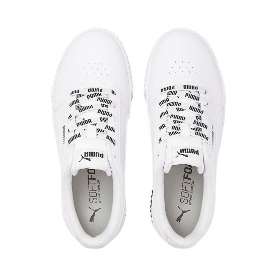 SHOE Wmns Carina logomania Wht-Puma Wht Size:10-5 PUMA