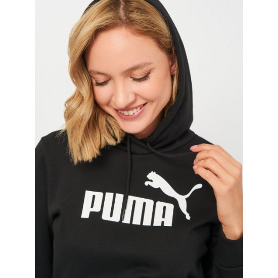 HOODIE Ess Logo FI Black Size:XL PUMA