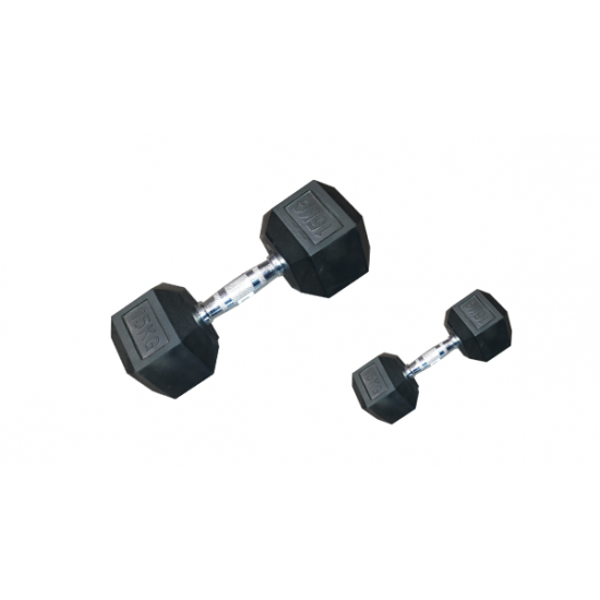 DUMBELL Rubber 15kg HJ-A029