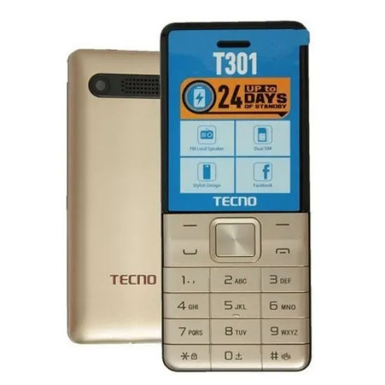 Phone Features 1.77 Big Screen Dual Mini Card Blk/Blu/Gold TECNO