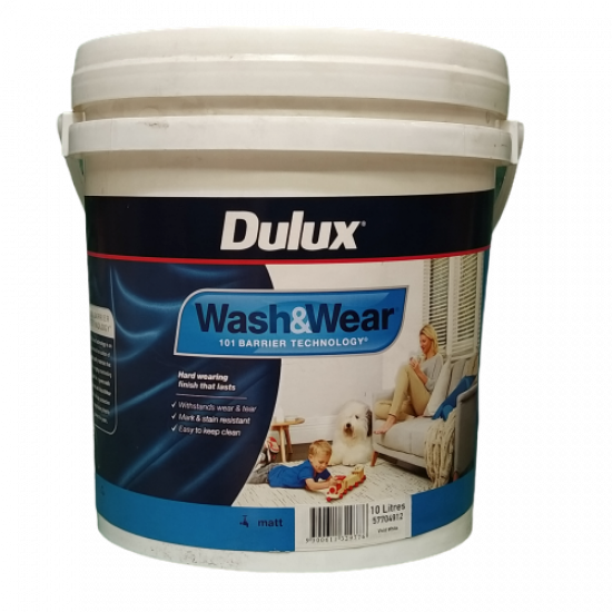 DULUX Flat W&W101 ADV White 10LT