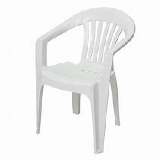 CHAIR Plastic No.045 60*58*80cm  PP White SUNPAC