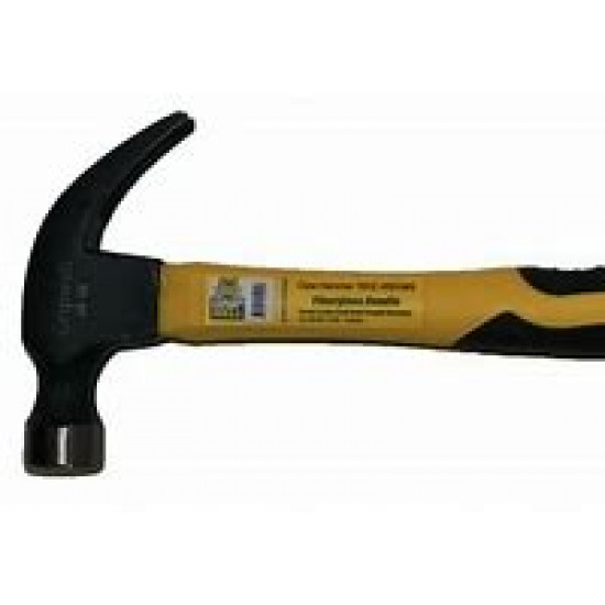 HAMMER Claw 20oz/565g Yel F/Glass Handle GRIPWELL