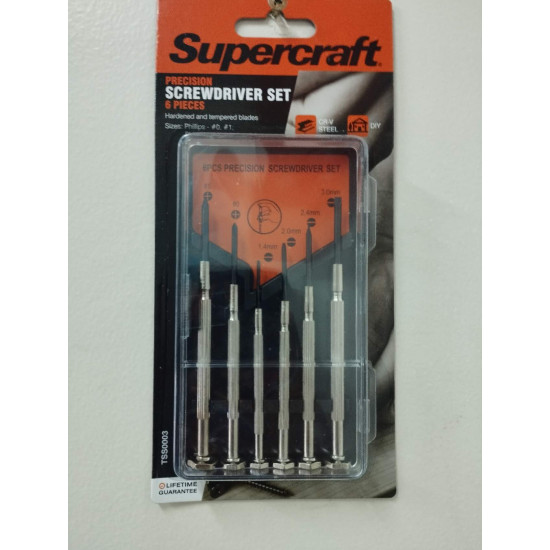 SCREWDRIVER Jewellers 6pc Set S/CRAFT