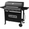 BBQ Portland 4B Hooded Steel Trolley w/side shelves (800x425)c/s Blk Jumbuck