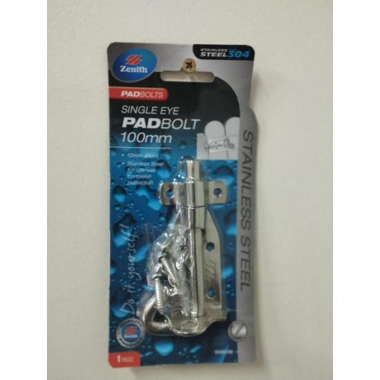 PADBOLT S/E S/S 100x10mm