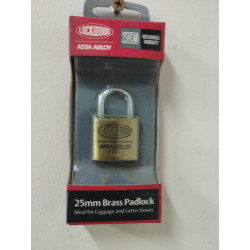 PADLOCK Brass H/Lock 25mm CD1 110/25 LOCKWOOD
