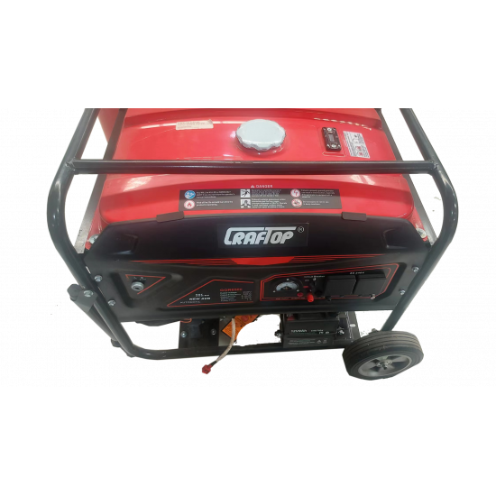 GENERATOR GASOLINE 5.0/5.5KW w/wheel GGR6500 CRAFTOP