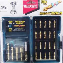 SCREWDRIVER BIT Set 26pcs Impact Gold Torsion Makita