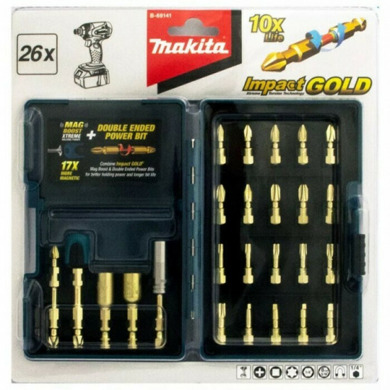 Makita gold online drill bits