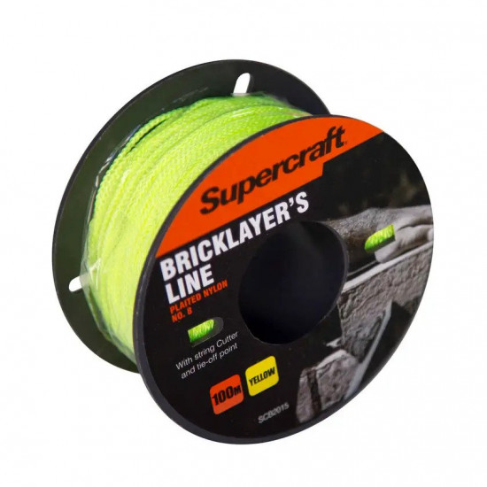 BRICKLINE No.8 Fluro Yellow 100m S/CRAFT