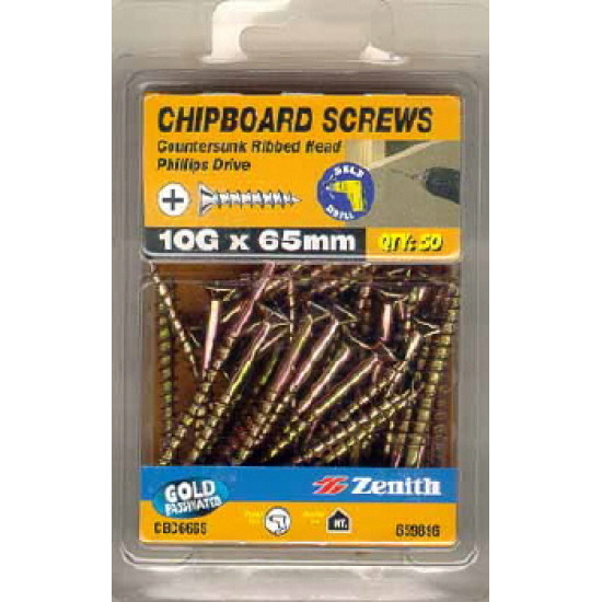 Chipboard Screw GP PHL 10-8X65 PBX50 ITW